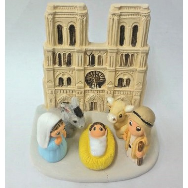 Nacimiento Notre Dame - 7 x 9 cm